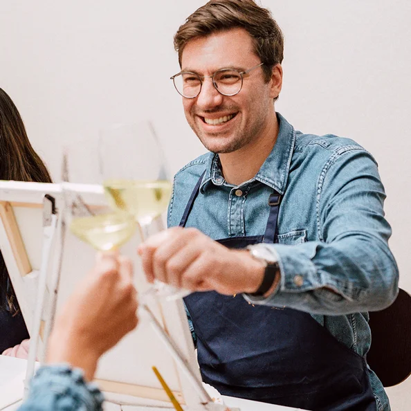 Beliebte Motive Wine & Paint: Struktur Abstrakt