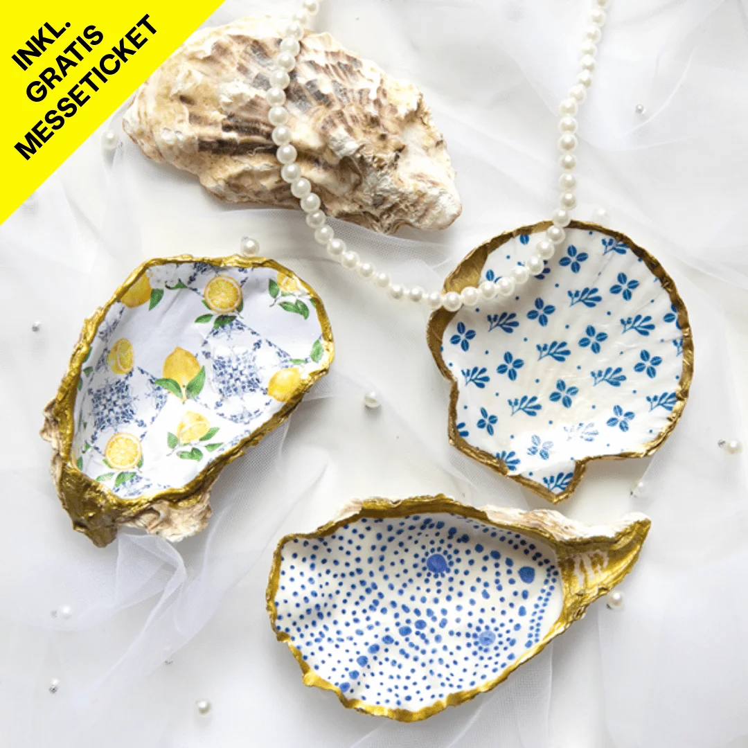 Neue ArtNight-Motive und -Erlebnisse KREATIV-Messe-Special: The Art of Oyster Painting & Decoupage