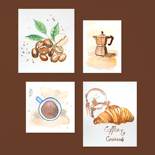 Neue ArtNight-Motive und -Erlebnisse Aquarell: Coffee House