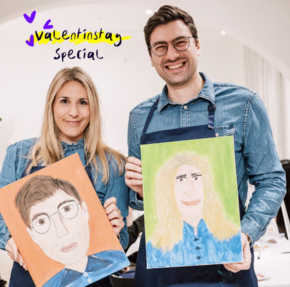 Neue ArtNight-Motive und -Erlebnisse Valentinstag Special: Paint your Partner