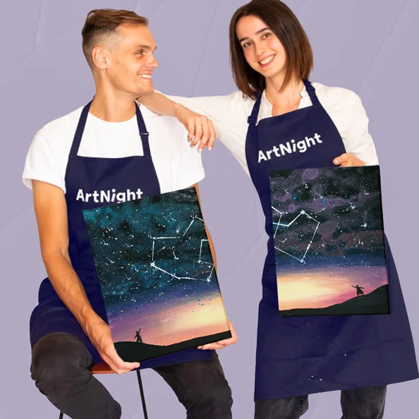 Neue ArtNight-Motive und -Erlebnisse Gemeinsam Malen: Sternenhimmel