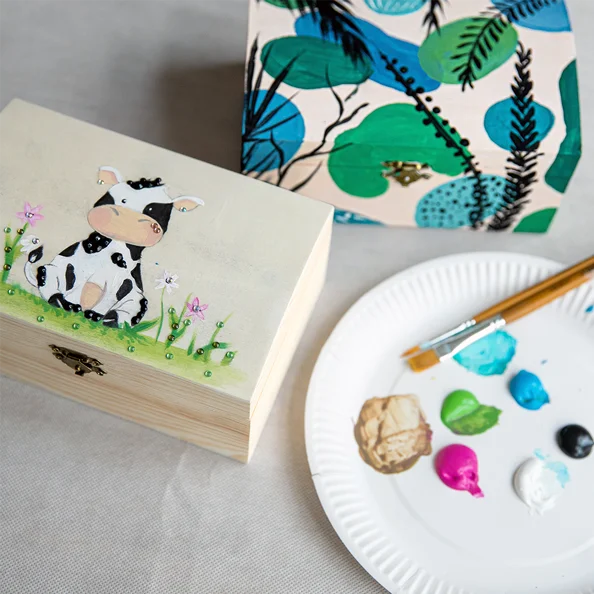 Neue ArtNight-Motive und -Erlebnisse The Art of Woodpainting: Schatztruhe Kids